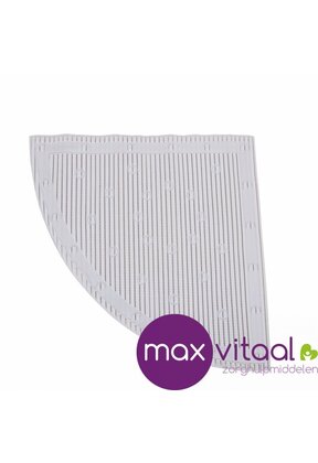Douchemat anti-slip kwartrond - wit