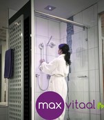 Mobiele wandbeugel chroomlook - Mobiele wandbeugel chroomlook -