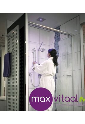 Mobiele wandbeugel chroomlook -