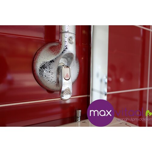 Mobiele wandbeugel chroomlook - Mobiele wandbeugel chroomlook -