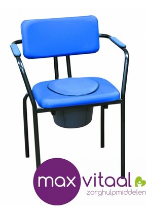 Toiletstoel Club blauw vast