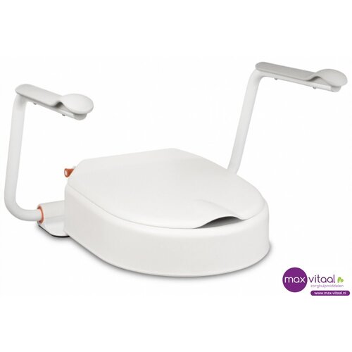 Etac Hi-Loo toiletverhoger vast met armleuning