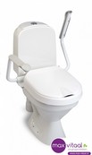 Etac Hi-Loo toiletverhoger vast met armleuning Etac Hi-Loo toiletverhoger vast met armleuning