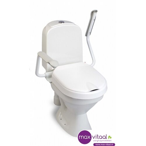 Etac Hi-Loo toiletverhoger vast met armleuning