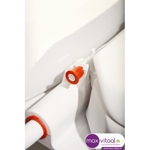 Etac Hi-Loo toiletverhoger vast met armleuning