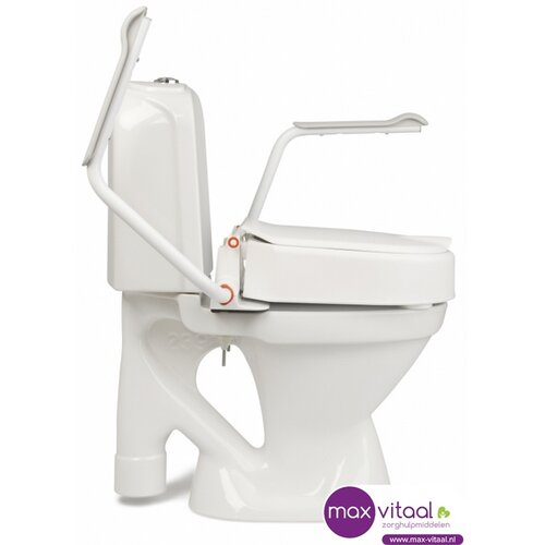 Etac Hi-Loo toiletverhoger vast met armleuning