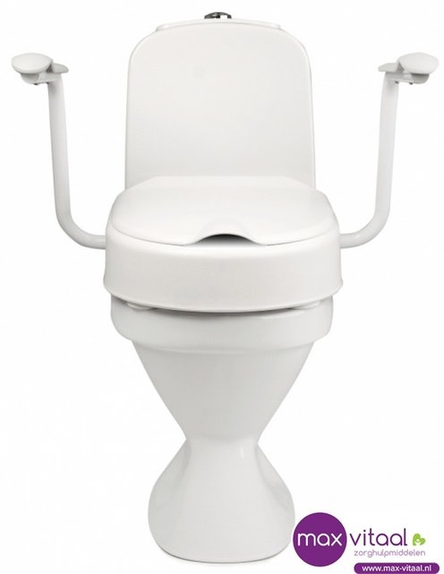 Etac Hi-Loo toiletverhoger vast met armleuning Etac Hi-Loo toiletverhoger vast met armleuning