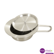 Bedpan + deksel RVS