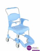 Mobiele douche- en toiletstoel -