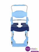 Mobiele douche- en toiletstoel -