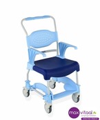 Mobiele douche- en toiletstoel -