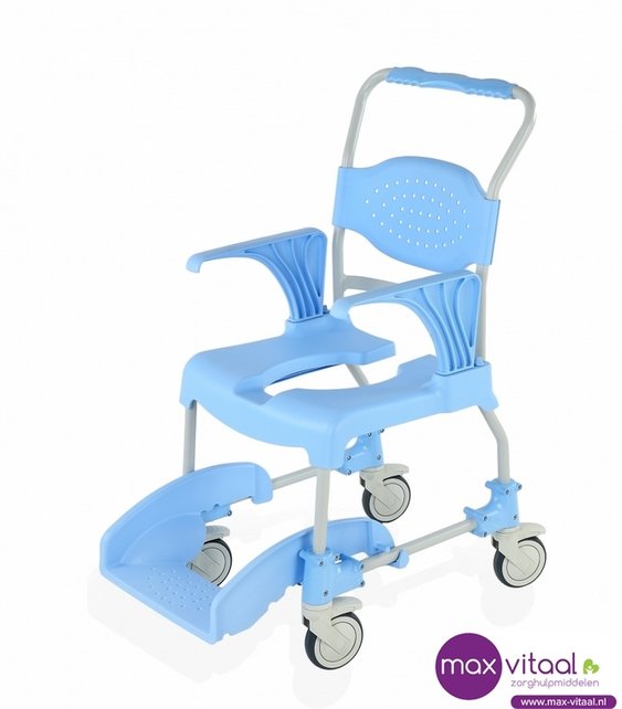 Mobiele douche- en toiletstoel -