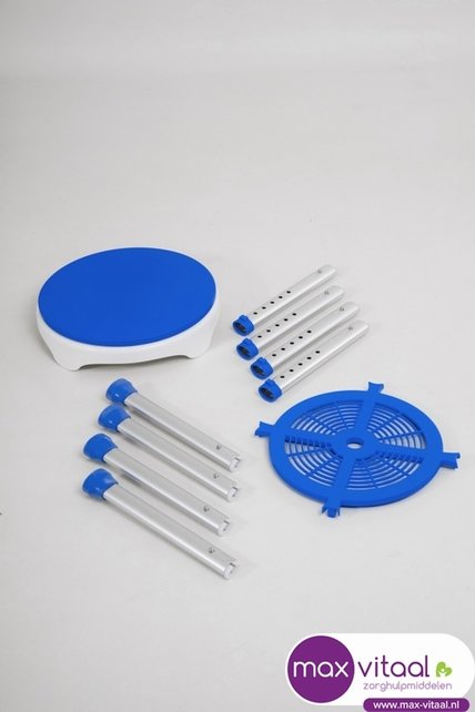 Luxe douchekruk met draaibare zitting