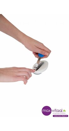 Kleine nagelschaar op blok