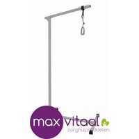 Bedpapegaai op vloerstatief