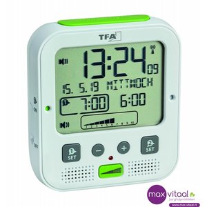 Radiografische wekker met trilalarm