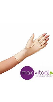 Oedeemhandschoenen - halve vingers over de pols -