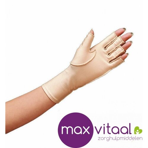 Oedeemhandschoenen - halve vingers over de pols -