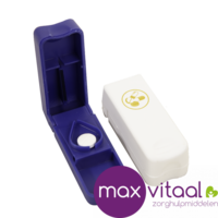 Pillenhulpmiddelen - pillensplijter met opbergvakje -