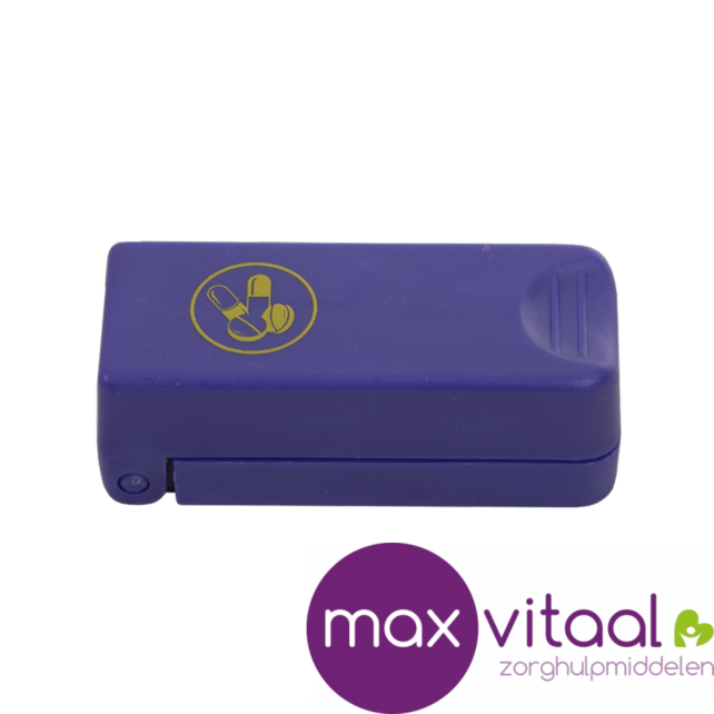 Pillenhulpmiddelen - pillensplijter met opbergvakje - Pillenhulpmiddelen - pillensplijter met opbergvakje -