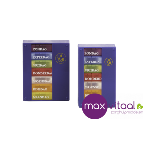 Pillendoos - 7 dagen - 4 vakken per dag