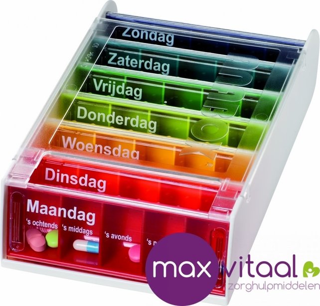 Pillendoos - 7 dagen - 5 vakken per dag