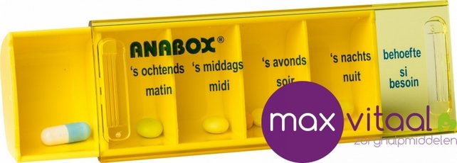 Pillendoos - 1 dag - 5 vakken per dag Pillendoos - 1 dag - 5 vakken per dag