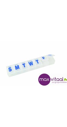 Pillendoos extra groot - 7 dagen - 1 vak per dag