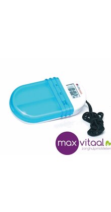 Pillendoos met alarm - 2 vakken