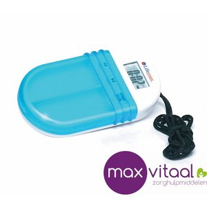 Pillendoos met alarm - 2 vakken