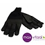 RevaraSports Lederen winterhandschoenen zwart -