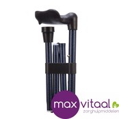 Opvouwbare wandelstok anatomisch - 2 kleuren - L of R - 19mm Opvouwbare wandelstok anatomisch - 2 kleuren - L of R - 19mm