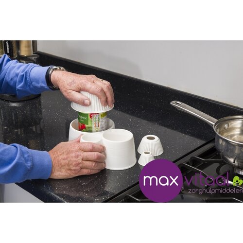 Derby pottenhouder met schroefdeksel opener (3 houders en 3 openers)