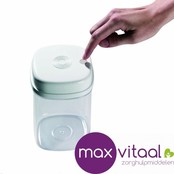 Voorraadbus eenhandig te openen Voorraadbus eenhandig te openen