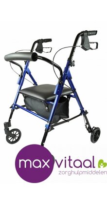 Rollator lichtgewicht blauw