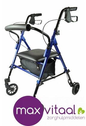 Rollator lichtgewicht blauw