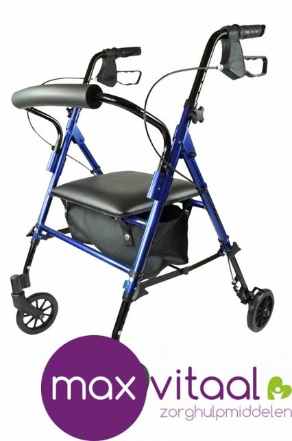 Rollator lichtgewicht blauw