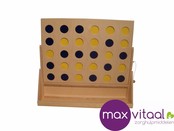 Houten 4 op een rij spel 60 x 25 x 45cm