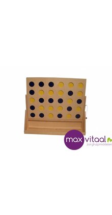 Houten 4 op een rij spel 60 x 25 x 45cm