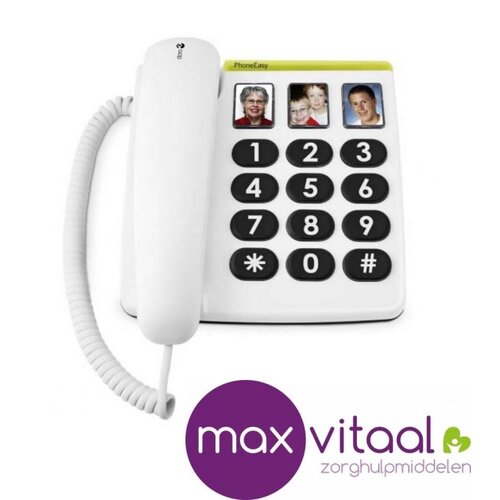 Doro PhoneEasy 331ph seniorentelefoon met 3 fotoknoppen