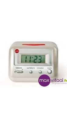 NL sprekende wekker, digitaal, wit