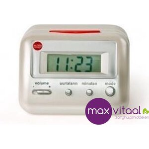NL sprekende wekker, digitaal, wit