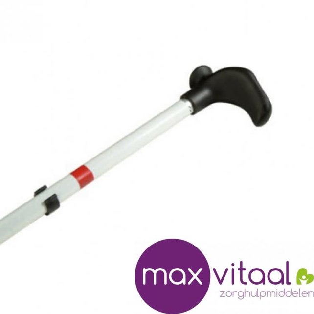 Steunstok aluminium wit rood Steunstok aluminium wit rood