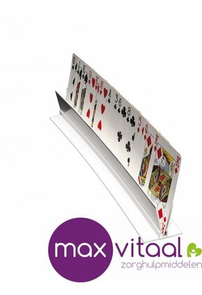 Kaartenhouder plastic dubbelzijdig