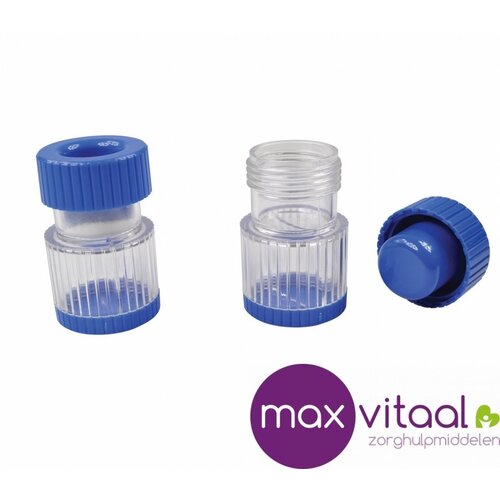 Pillenhulpmiddel - pillenvergruizer met opbergbox