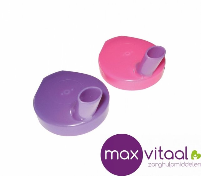 Drinkbeker geribbeld Sure Grip - los  tuitdeksel met temperatuurindicatie