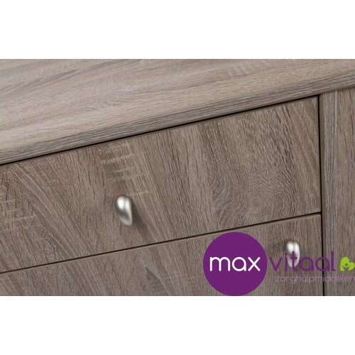 Nachtkast 385, verrijdbaar en voorzien van tafelblad