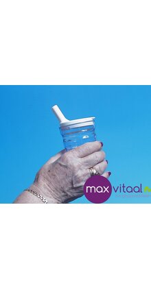 Drinkbeker geribbeld Sure Grip - los tuitdeksel