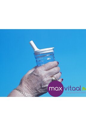 Drinkbeker geribbeld Sure Grip - los tuitdeksel