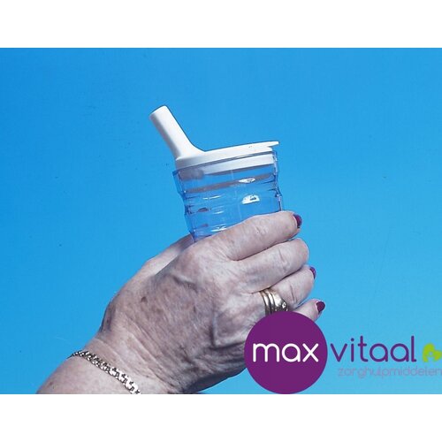 Drinkbeker geribbeld Sure Grip - los tuitdeksel